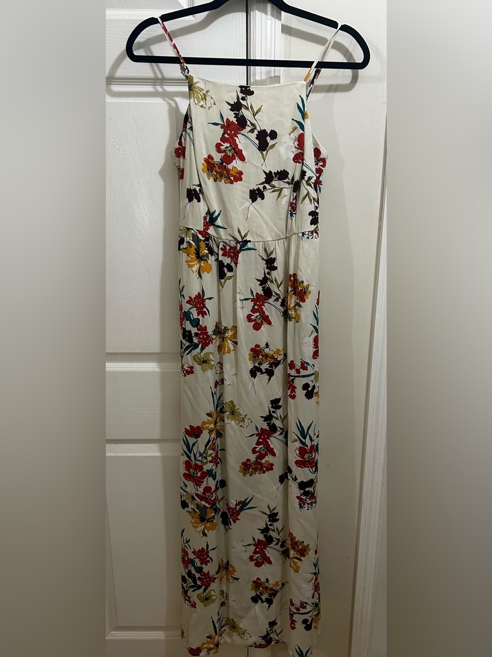 BOG Collective Floral Spaghetti-Strap Maxi Dress Sundress Pockets Size Small NWT